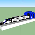 High-speed rail 3d model