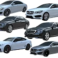 Various Modern Cars Display Featuring Different Colors and Sedan Styles