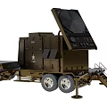 Tank Transport Military Vehicle for U.S. Army With Trailer and Star Logo