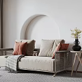 Modern Multiplayer Sofa Double Sofa 3d model