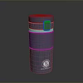 Blue Stainless Steel Vacuum Insulated Mug With Leak Proof Lid And Textured Surface