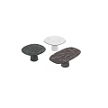 Stylish Marble Dining Tables With Circular Oval Shapes Pedestal Bases And Various Textures
