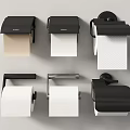Modern Black Bathroom Toilet Paper Holders Wall Mounted With Various Styles And Rolls