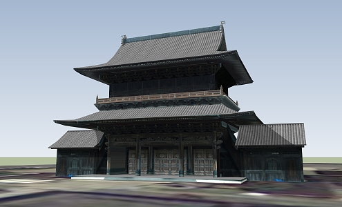 Temple Hall 3d model