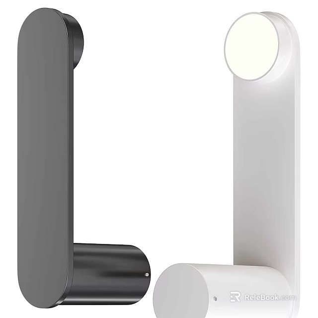 Modern Black And White Wall Lamps With Sleek Minimalist Contemporary Design 3d model 