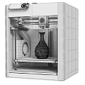 Modern Desktop 3D Printer Printing Red Vase In Enclosed Chamber 3d model