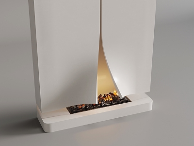 Silent Wind Electronic Flame Fireplace 3d model