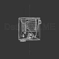 Vintage Entertainment Appliances On Worn Stands With Control Panels And Screens