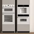 Water dispenser embedded direct drinking machine steaming oven coffee machine steaming box oven 3d model