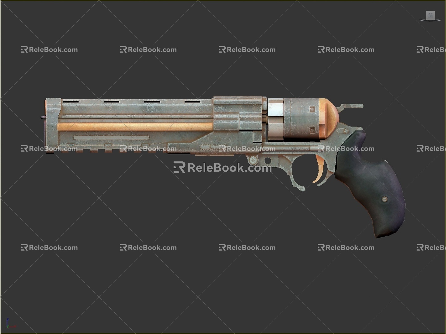 revolver revolver pistol semi-automatic pistol automatic pistol modern weapon hot weapon 3d model