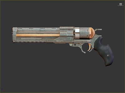 revolver pistol semi-automatic pistol automatic pistol modern weapon hot weapon 3d model