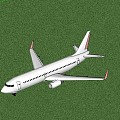 Airplane Passenger Aircraft Air Traffic 3d model