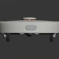 Smart Robot Vacuum Cleaner With White Circular Design For Home Automatic Cleaning 3d model