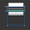 Sturdy Industrial Conveyor Equipment with Blue Frame Metal Rollers and Wheels