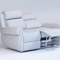 American-style Recliner Multi-functional Leather Two-Seat Casual Sofa 3d model
