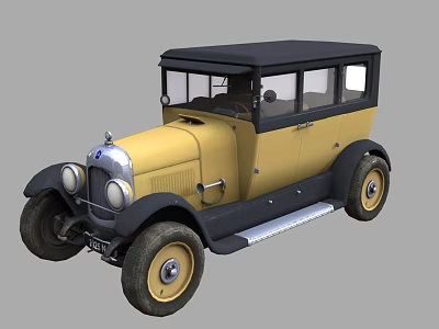 Classic car antique car vintage car Republic of China car old car early car retro car 3d model