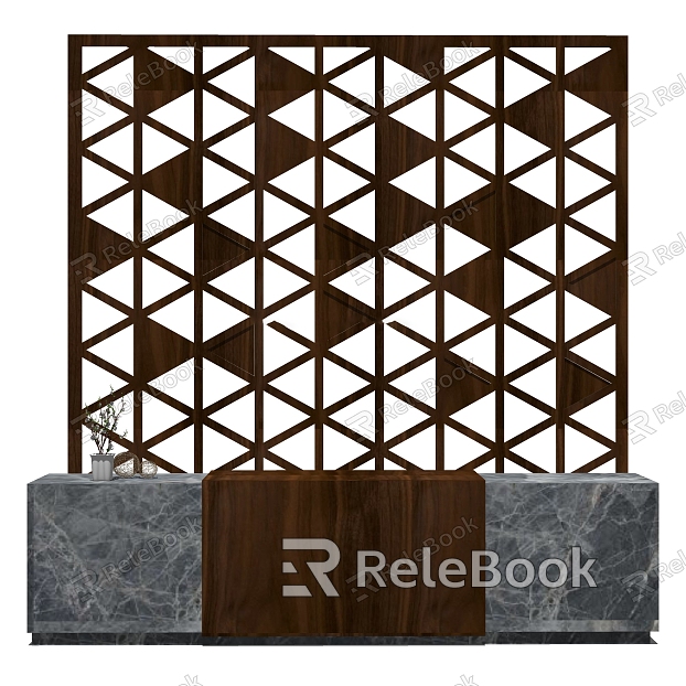 Modern Reception Desk Front Desk model