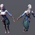 Modern Game Role Game Character Female Model 3d model