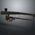 Industrial Mechanical Equipment Featuring Metal Arm Structure And Cable Connections