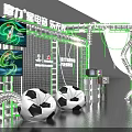 Heineken Star Electronic Music Suarez Photo Taking Spot With Soccer Balls Green Frame