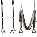 Comfortable Yoga Hammock and Straps Sports Equipment for Home Fitness and Yoga Practice