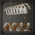 Light Luxury Crystal Chandelier 3d model