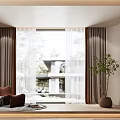 Modern Curtains 3d model