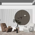 Modern Casual Sofa Combination Single Sofa 3d model