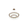 Elegant Crystal Chandelier With Multi Layered Sparkling Design And Bright Illumination