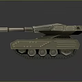 Futuristic Tank 3D Model With Sleek Armor Cannon And Tracks Design