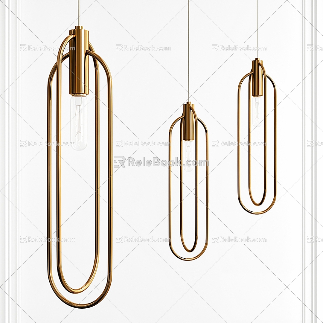 Modern chandelier 3d model