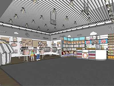 Modern Mother and Baby Store 3d model