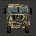 Military Camouflage Transport Truck With Six Wheel Design And Covered Cargo Bed