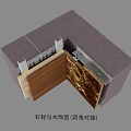 Hardware Tools for Secure Stone and Wood Panel Inside Corner Joint Installation 3d model