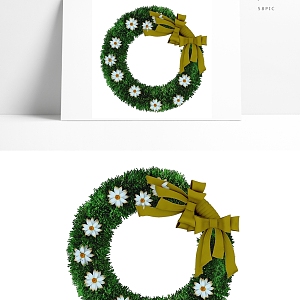 Modern Garland 3d model