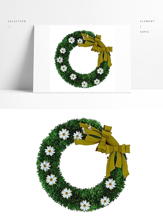 Modern Garland 3d model