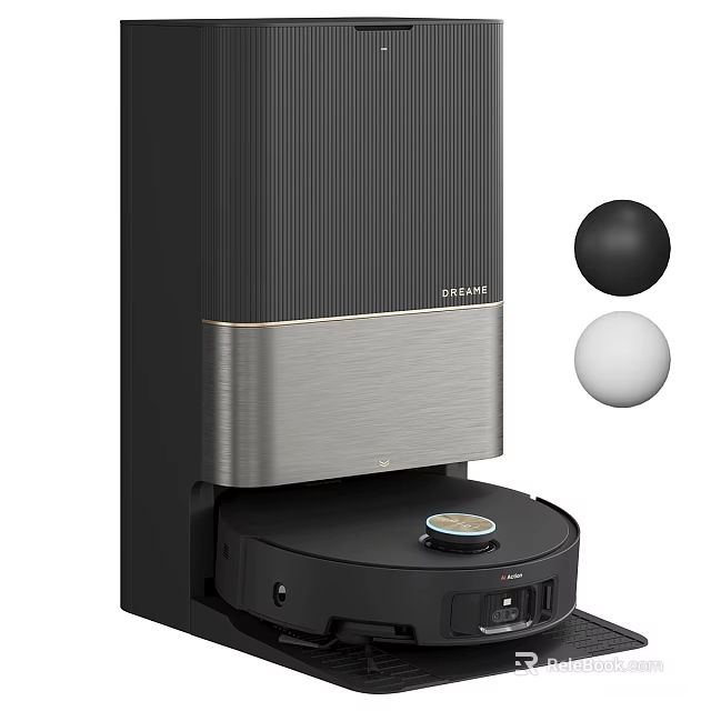 Modern Black and Silver Coffee Machine With Control Panel And Coffee Pods 3d model 