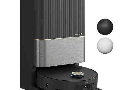 Modern Black and Silver Coffee Machine With Control Panel And Coffee Pods 3d model