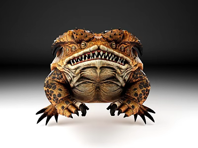 Frog Bullfrog Jumping Frog Toad Animal Four-legged 3d model