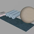 Essential Home Fitness Equipment Setup With Yoga Mats Ball And Blocks