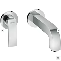 AXOR Modern Wall Mounted Faucet With Sleek Handle And Curved Spout
