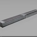 Natural Landscape Drainage Facility With Concrete Grate And Elongated Structure Design