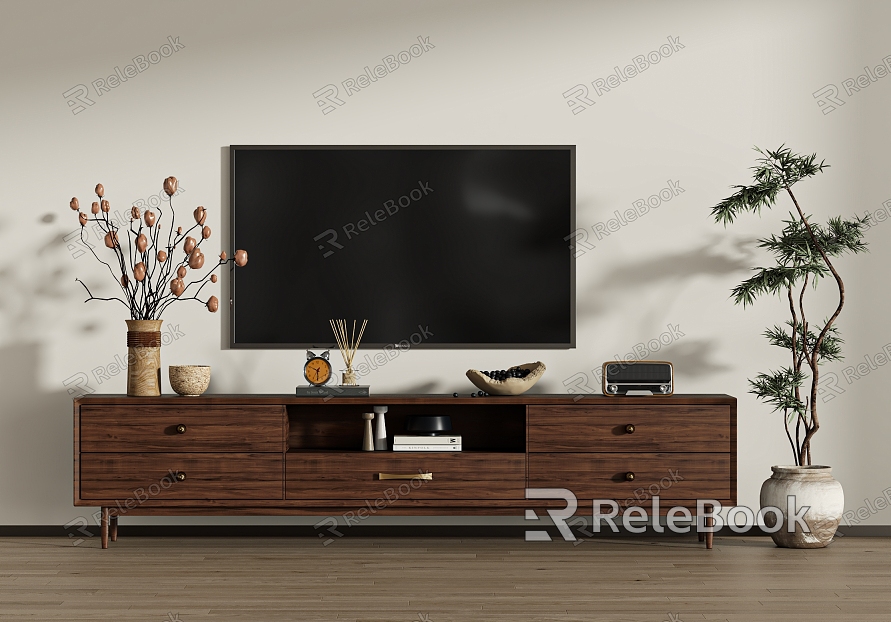 Quiet Ancient TV Cabinet model