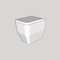 Modern White Toilet With Sleek Ceramic Design For Bathroom Interiors