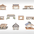 Pavilion now new Chinese style 3d model