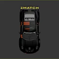 Black Porsche Race Car With Red Graphics And Yellow Manthey Rear Wing