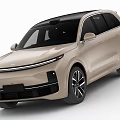 Modern Beige SUV Car With Sleek Body Design And Black Alloy Wheels
