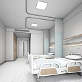 Bright Spacious Modern Hospital Outpatient Clinic Lobby With Large Windows Green Plants And Reception Desk