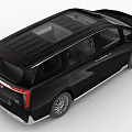 Black MPV Car With Vertical Front Grille Alloy Wheels And Leather Interior Seats