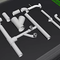 White PVC Pipe Fittings with Various Shapes for Plumbing Systems